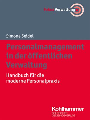 cover image of Personalmanagement in der öffentlichen Verwaltung